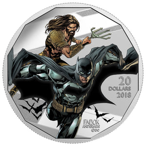 2018 - Canada - $20 - The Justice League - Batman and Aquaman