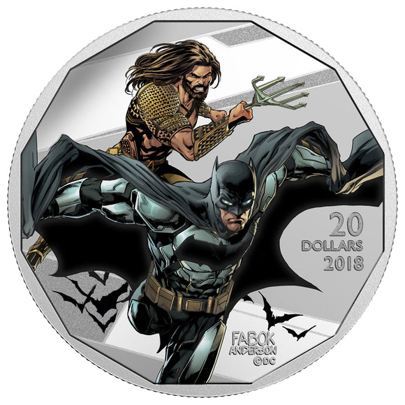 2018 - Canada - $20 - The Justice League - Batman and Aquaman