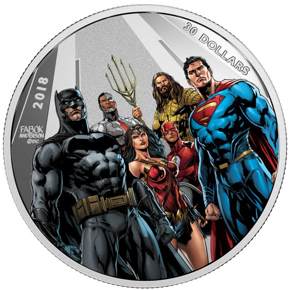2018 - Canada - $30 - The Justice League™ - The World's Greatest Super Heroes <br> (Broken Capsule)