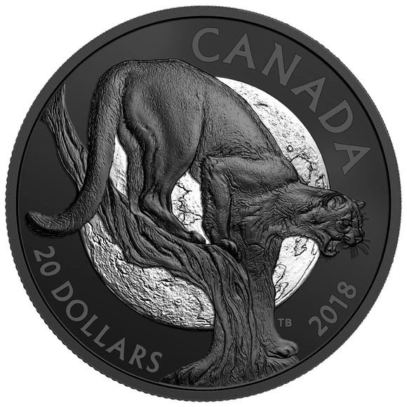 2019 - Canada - $20 - Nocturnal By Nature: Cunning Cougar