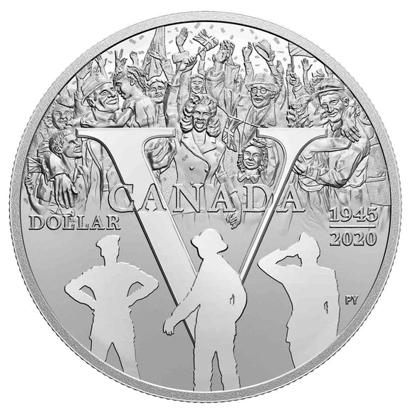 2020 - Canada - $1 - 75th Anniversary of V-E Day <br> (no sleeve)
