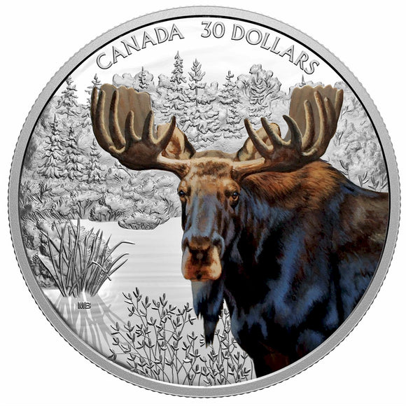 2020 - Canada - $30 - Imposing Icons: Moose <br> (no sleeve, box)