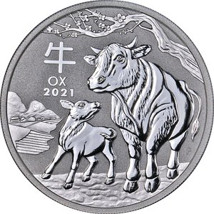 1 oz - 2021 - Lunar Year of the Ox - Fine Silver