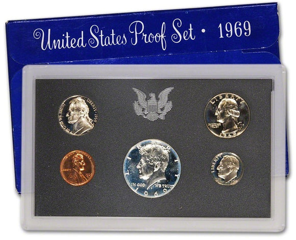 1969 S - USA - Proof Set (5 Coins)