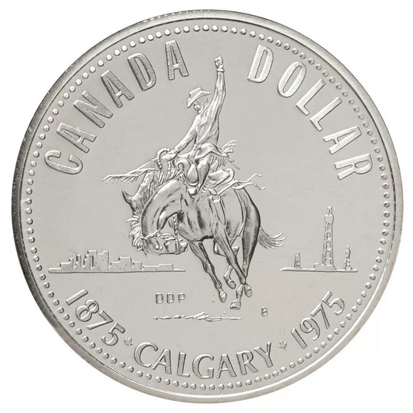 1975 (1875-) - Canada - $1 - Calgary Centennial - Specimen (Ag)