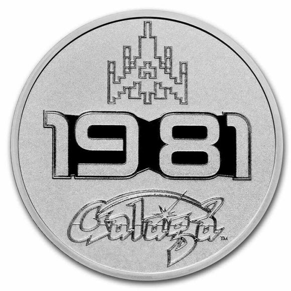 2021 - 1 oz - Round - Galaga 1981 - Fine Silver