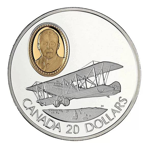 1992 - Canada - $20 - Curtiss JN-4 (Canuck) <br> (no box, no sleeve)