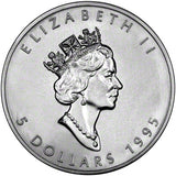 1 oz - 1995 - Maple Leaf - Fine Silver