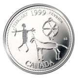 1999 - Canada - 25c - February, Etched in Stone - Proof - retail $15
