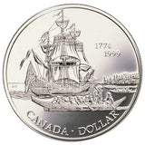 1999 - Canada - $1 - 225th Anniv. Juan Perez, BU Dollar and Journal Set