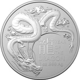1 oz - 2024 - Year of the Dragon - Fine Silver
