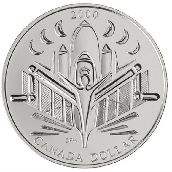 2000 - Canada - $1 - Voyage of Discovery - <br> Brilliant Unc. (Ag)