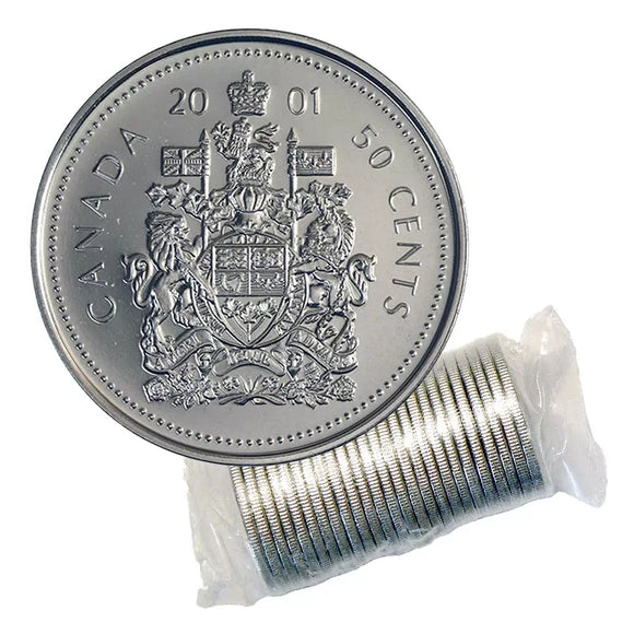 2001 P - 50c - Original Roll (25 pcs.)