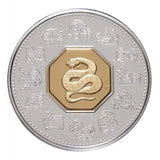 2001 - Canada - $15 - Year of the Snake - Stamp and Coin Set