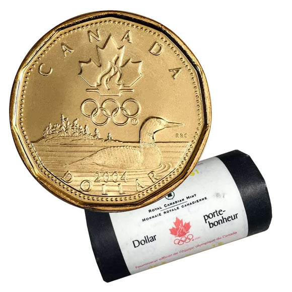 2004 - $1 - Lucky Loonie - Original Mint Roll