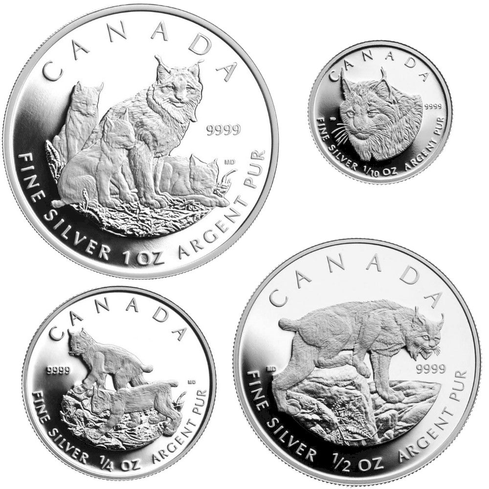 2005 - Canada - The Canadian Lynx, 4-Coin Set (no sleeve) – MK Coins