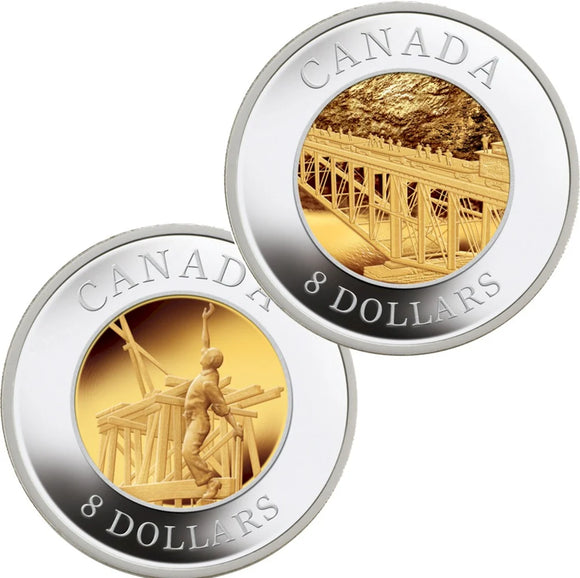 2005 - Canada - 8 Dollars - 120th Anniversary of the Canadian Pacific Railway - Proof Set