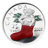 2005 - Canada - 25c - Christmas Stocking - UNC