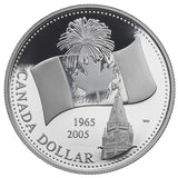 2005 - Canada - $1 - Proof - 40th Anniversary of Canada's National Flag <br> (no sleeve)