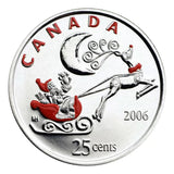 2006 - Canada - 25c - Santa & Reindeer - UNC