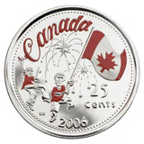 2006 - Canada - 25c - P Canada Day, Colourised