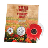 2008 (1918-) - Canada - 25c - Lest We Forget - 2 Coin Set