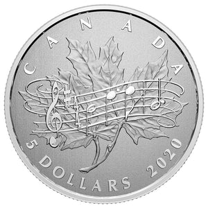 2020 - Canada - $5 - Moments to Hold: 40th Anniv. of the National Anthem Act <br> (no sleeve)