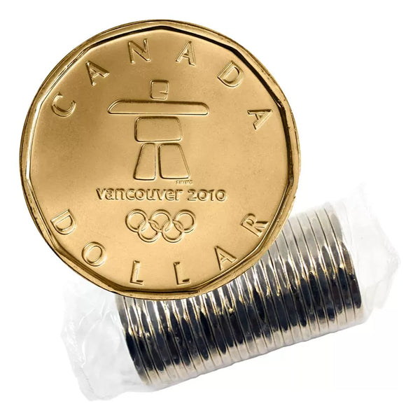 2010 - $1 - Lucky Loonie - Original Mint Roll