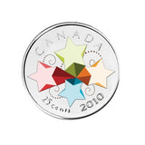2010 - Canada - 25c - Stars, Congratulations Card