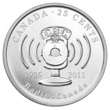 2011 - Canada - 25c - 75th Anniversary of CBC/Radio-Canada <br> (coin only)