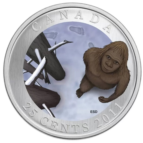 2011 - Canada - 25c - Sasquatch <br> (no box and COA)