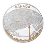 2011 - Canada - $25 - Toronto City Map <br> (capsule scratched)