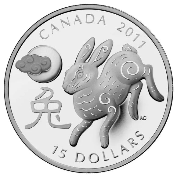 2011 - Canada - $15 - Lunar Year of the Rabbit
