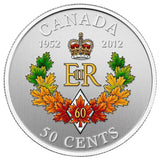 2012 - Canada - 50c - Philatelic Numismatic Cover - Royal Cypher Queen's Diamond Jubilee