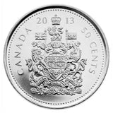 2013 - Canada - 50c - Coin & Fabric - The Maple Leaf Tartan