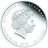 1/2 oz - 2014 - Year of the Horse - Coloured - Fine Silver