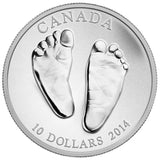 2014 - Canada - $10 - Welcome to the World, Baby Feet <br> (slightly toned)