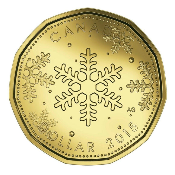 2015 - Canada - $1 - Snowflake <br> (no box)