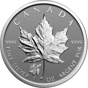 2017 - Canada - $5 - Maple Leaf - Privy Moose - Fine Silver