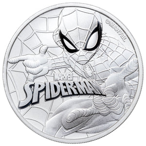 1 oz - 2017 - Tuvalu - Spider-Man - Fine Silver