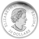 2017 - Canada - $20 - Majestic Maple Leaves, With Drusy Stone <br> (Toned)