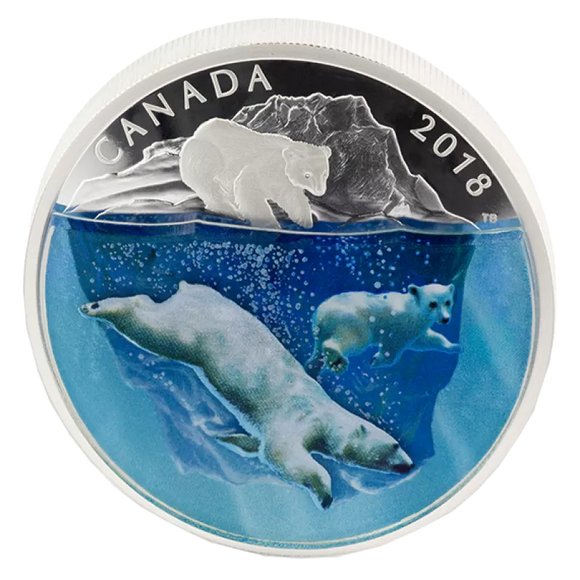 2018 - Canada - $30 - Dimensional Nature: Polar Bear