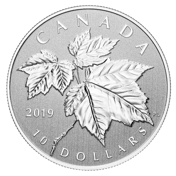 2019 - Canada - $10 - Maple Leaves <br> (no sleeve)