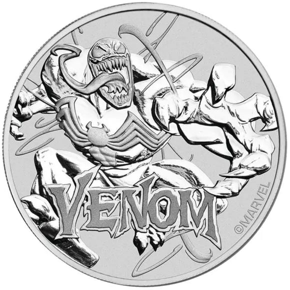 2020 - Tuvalu - 1 Dollar - Venom - Pure Silver - 1 oz. Round