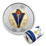 2020 (1945-) - $2 - Canada - 75th Anniv. of the End of WWII - Special Wrap Mint Roll (25pcs) - Coloured