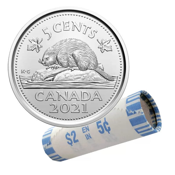 2021 - Canada - 5c - Original Mint Roll (40 pcs)