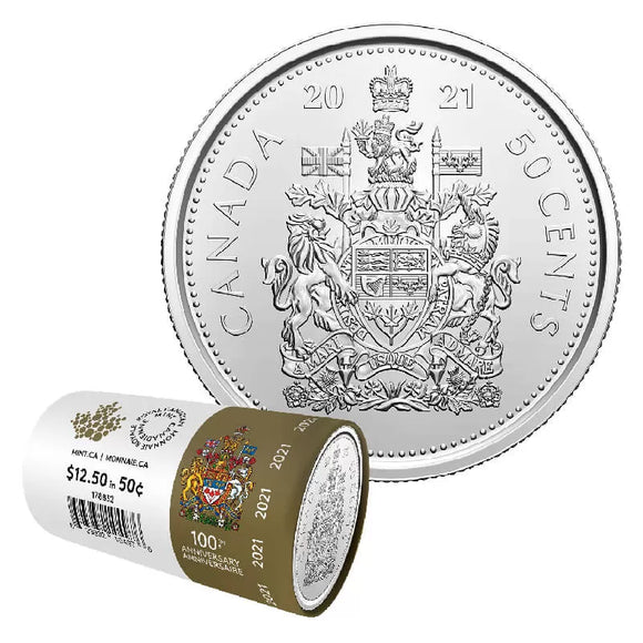 2021 - 50c - Special RCM Wrapped Roll (25 pcs.)