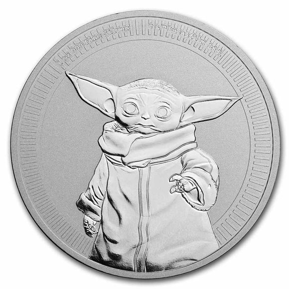 2021 - 1 oz - Round - Baby Yoda - Fine Silver