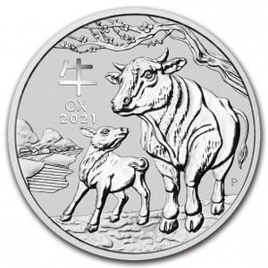 1 Kilo - 2021 - Lunar Ox - Fine Silver<br><b>(discount available)</b>