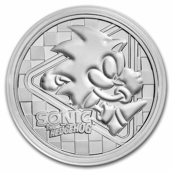2022 - 1 oz - Round - Sonic The Hedgehog - Fine Silver